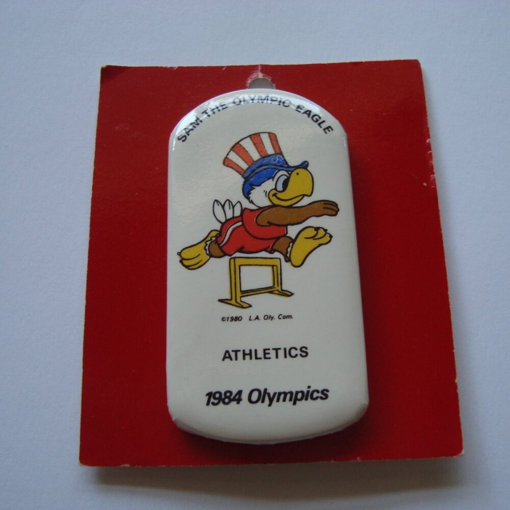 Sam The Olympic Eagle Pin 1984 Los Angeles Athletic (Track & Field) New
